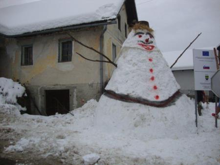 Snežak v Goriški vasi 3